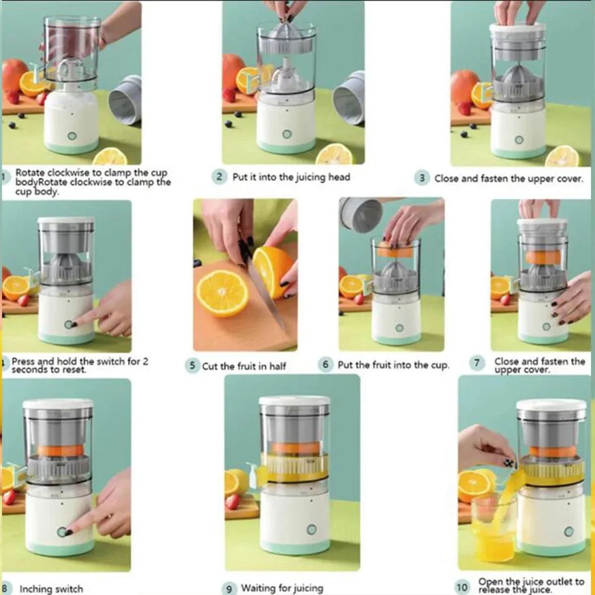 SipNJuice Portable Electric Juicer